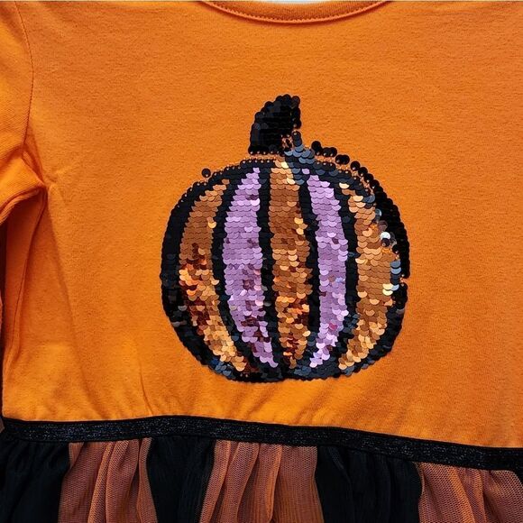Nwt Girl's Thanksgiving Halloween Pumpkin tutu Dress - Picture 5 of 9